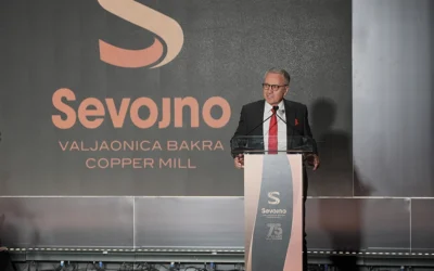 Svečanom akademijom u beogradskom hotelu „Crowne Plaza“ obeležena je 75. godišnjica postojanja Valjaonice bakra Sevojno